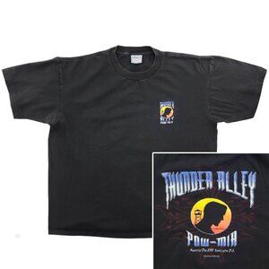 Rolling Thunder Alley VTG T-Shirt Biker Rally POW-MIA DC 2001 Fade Broken-In XL